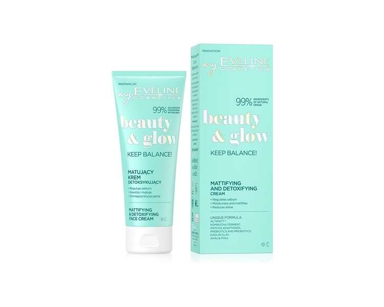 EVELINE Beauty & Glow Keep Balance! Matting Detoxifying Cream 75ml