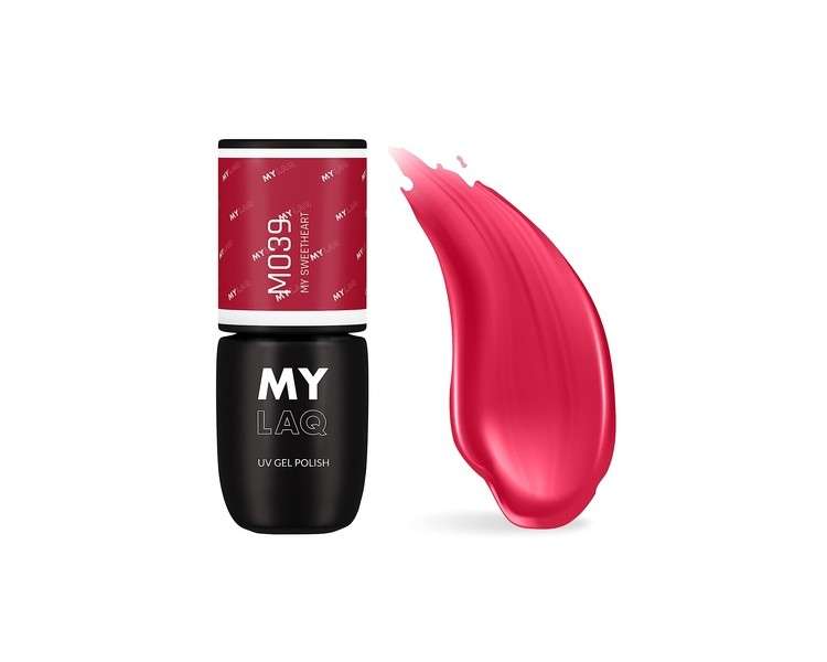 MYLAQ UV Nail Polish Red 5ml - My Sweetheart