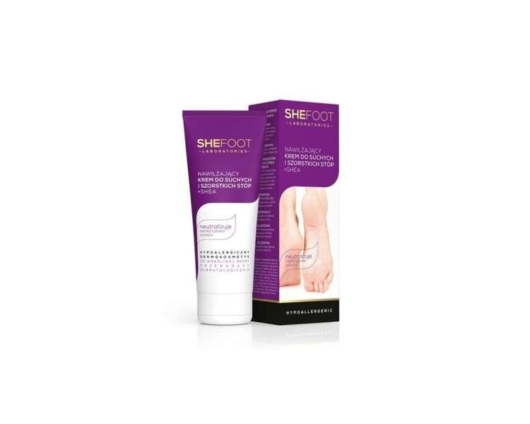 SheFoot Moisturizing Cream for Dry and Rough Feet with Shea