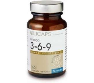 ForMeds Olicaps Omega 3-6-9 Amino Acids Flaxseed Oil Natural Ingredients Dietary Supplement 60 Capsules