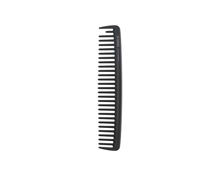 T4B Lussoni Cutting Comb Shatterproof Carbon Hair Cutting Comb for All Hair Types with Antistatic and Negative Ions Coarse and Fine Teeth