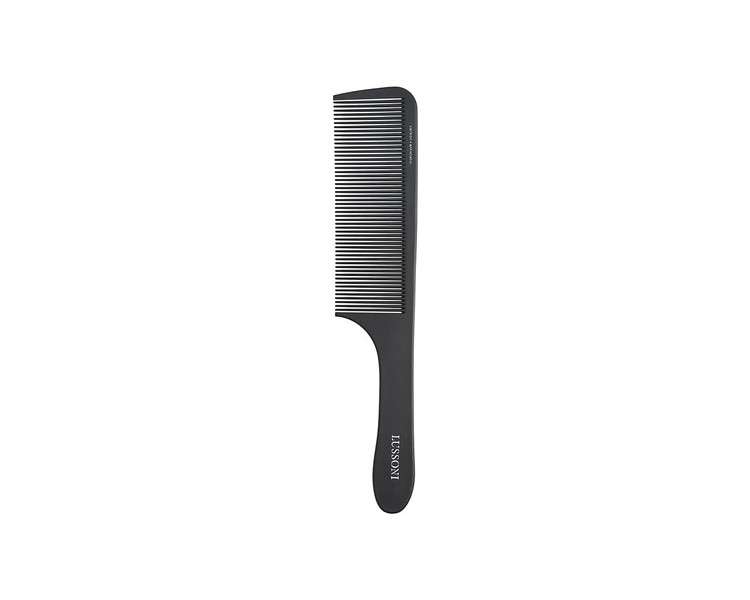 T4B LUSSONI Professional Antistatic Carbon Fiber Handle Hair Comb 406