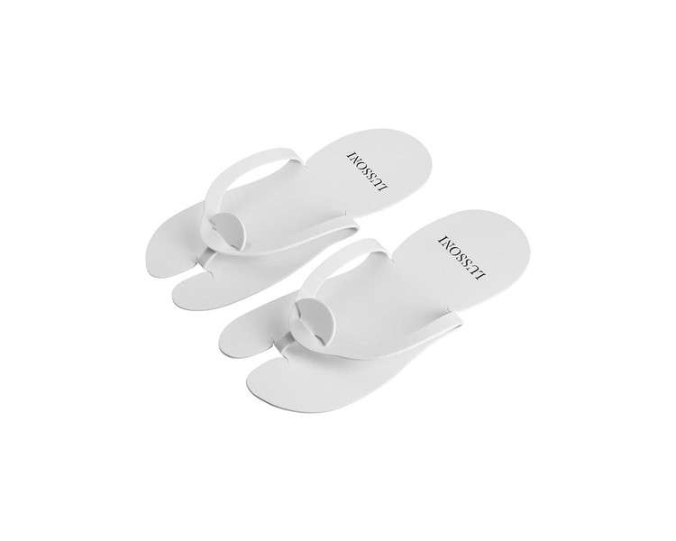 T4B Lussoni Disposable Flip Flops for Pedicures 10 Pieces (5 Pairs) - Soft Plastic Nail Art Tools