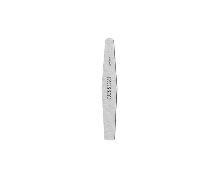 T4B Lussoni Zebra Diamond Files Trapezoid Nail File 180/240 Grit for Artificial and Natural Nails - Pack of 10