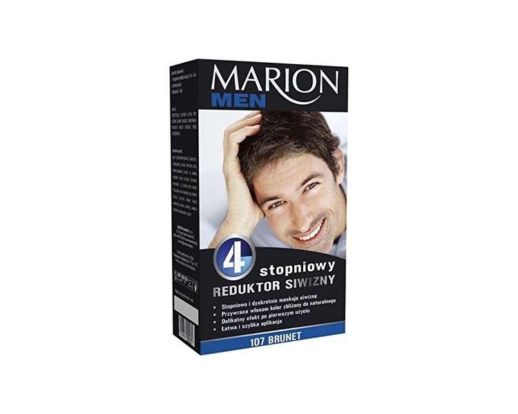 Marion Men Herren Anti Gray Hair Treatment 4x15ml 107 Black Hair