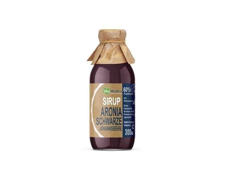 EkaMedica Aronia Black Currant Syrup Dietary Supplement 300ml