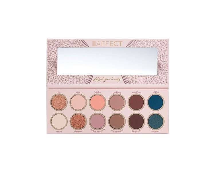 Affect Sweet Harmony Pressed Eyeshadow Palette Nude and Smoky Shades