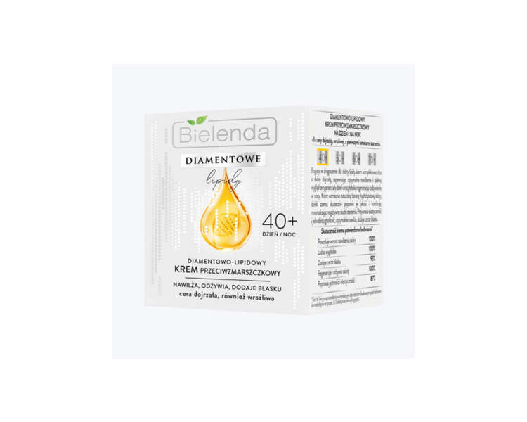 Bielenda Diamond Lipid 40+ Cream Anti-Wrinkle Nourishing Firming Radiance 50ml