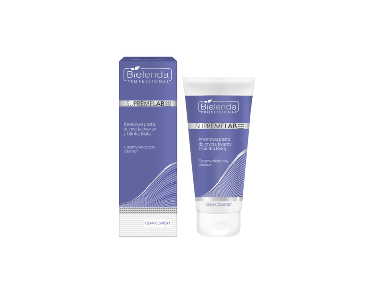 Bielenda Supremelab Clean Comfort Creamy Face Wash Paste with White Clay 150g
