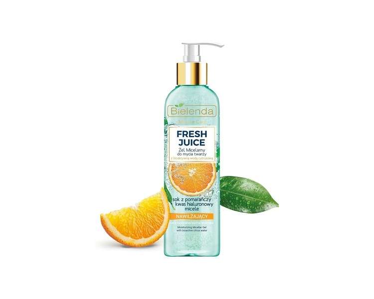 Bielenda Fresh Juice Moisturizing Micellar Gel Face Wash Orange 190g