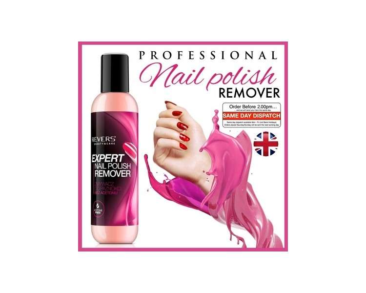 Professional Nail Polish Remover for Acrylic and False Nails - Acetone Free