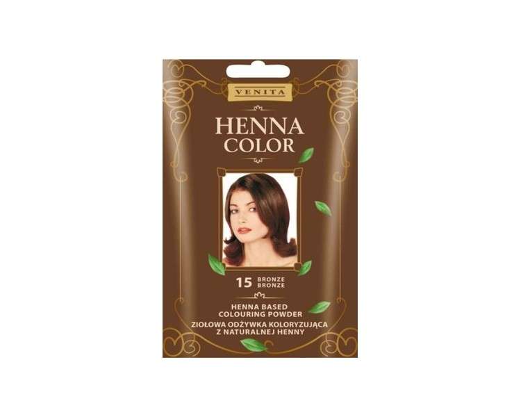 Venita Herbal Coloring Conditioner Henna Color 30g 15 Bronze