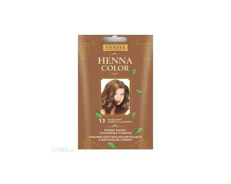 Venita Zok Henna Color Hazelnut 13 Hair Henna Hazelnut