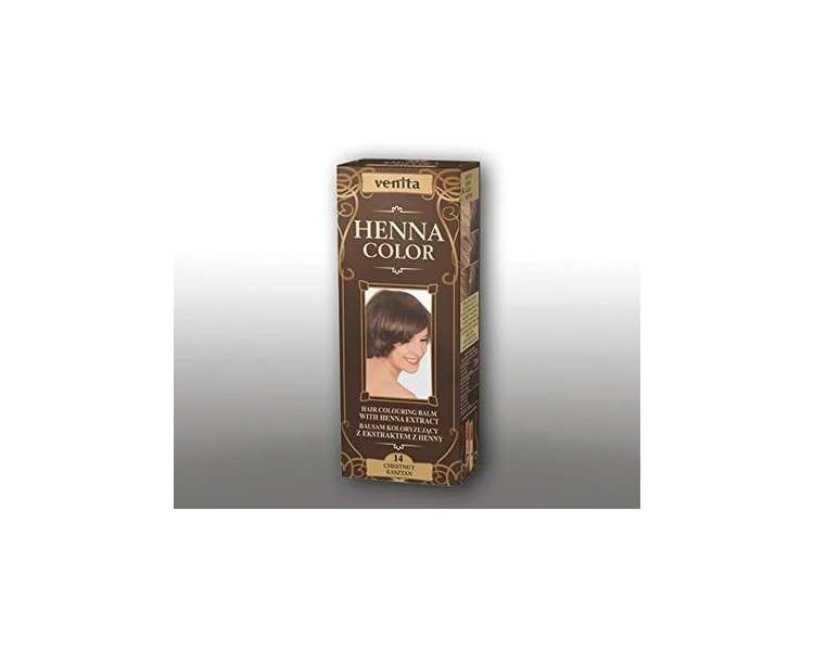 Venita Henna Color Hair Dye 75ml - Chestnut