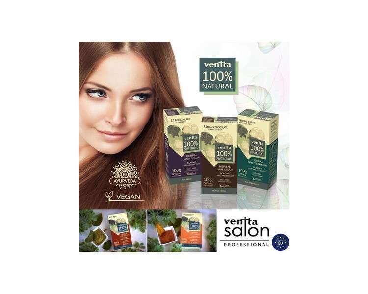 Venita Vegan Herbal Hair Dyes with 100% Natural Plant-Based Ingredients