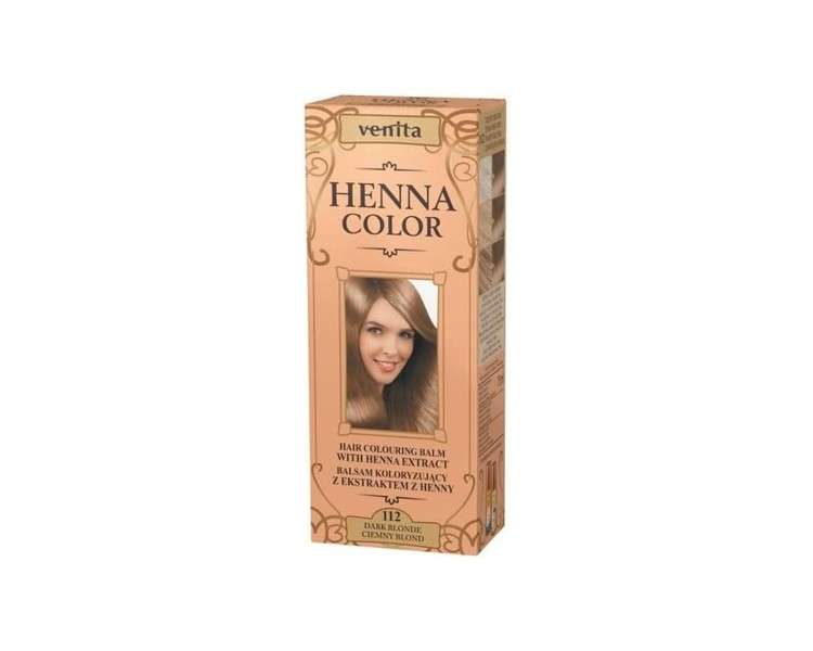 Venita Henna Color Hair Dye 75ml 112 Dark Blonde