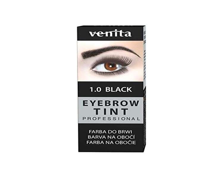 Venita Professional Eyebrow Tint 1.0 Black 15ml