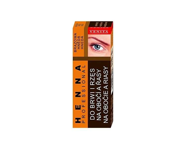 VENITA HENNA Traditional BROWN for Eyebrows & Lashes 3ml