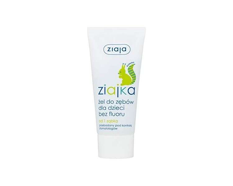 Ziaja Baby Tooth Gel for Children 3 Months and Up Fluoride-Free 50ml