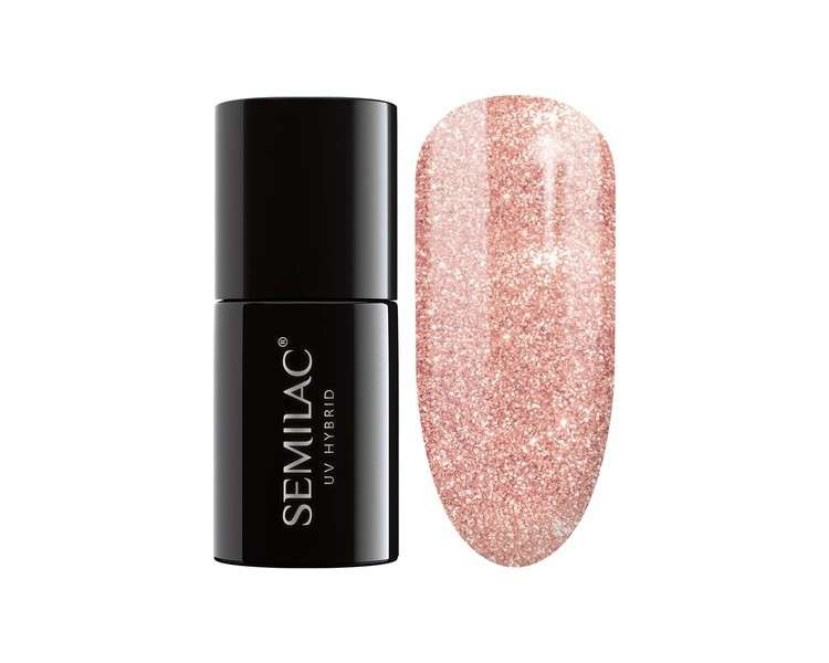 Semilac UV Nail Polish Beige Color 094 Pink Gold 7ml