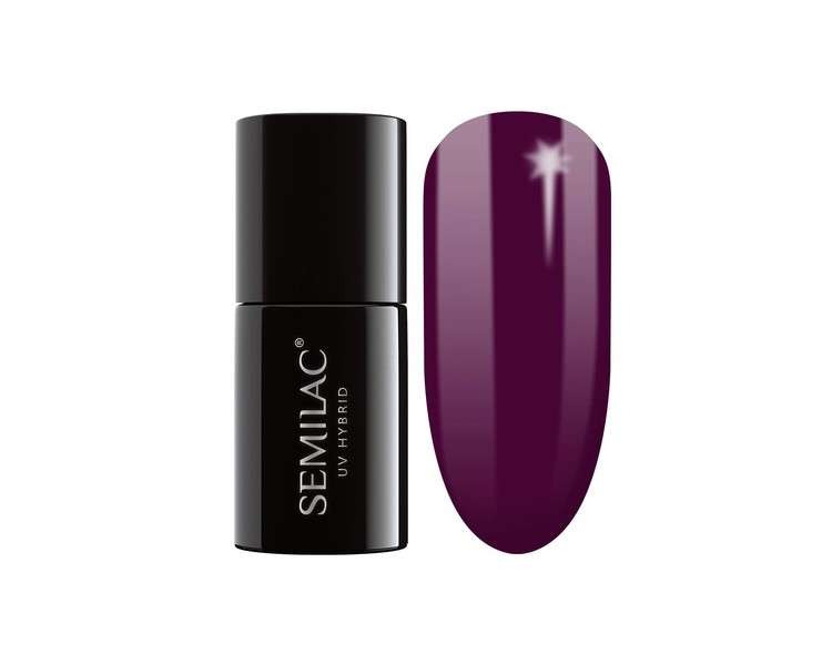 Semilac UV Nail Polish Burgundy Wine Color 083 7ml