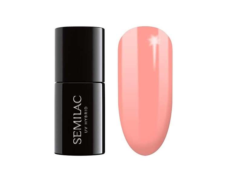 Semilac 055 UV Hybrid Nail Polish Peach Milk 7ml