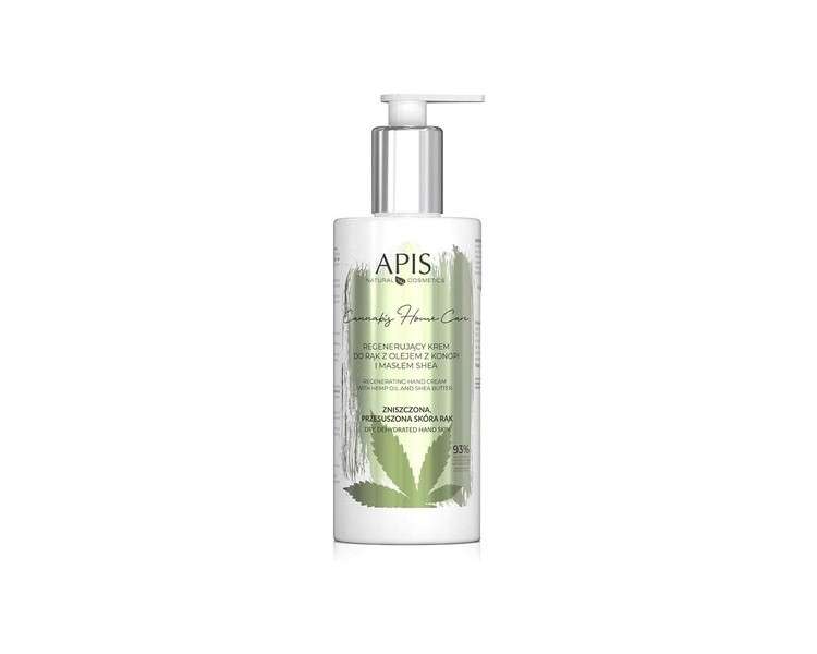 APIS CANNABIS HOME CARE Regenerating Hand Cream with Cannabis Oil and Shea Butter 300ml