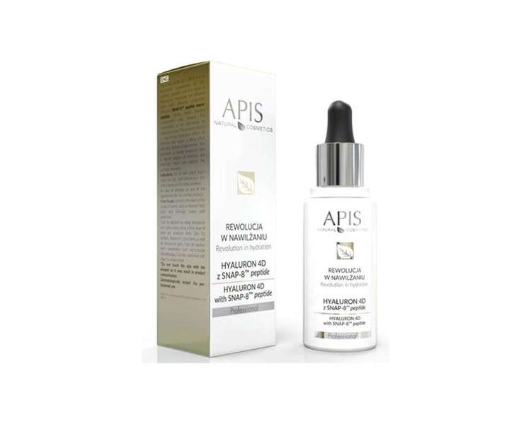 APIS Hyaluron 4D with SNAP-8 TM Peptides Revolution in Hydration 30ml