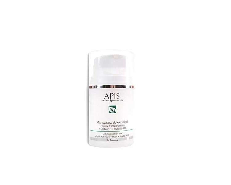 APIS Acid Mix for Exfoliation Phytic, Tartaric, Lactic, and Ferulic Acid 40% 50ml