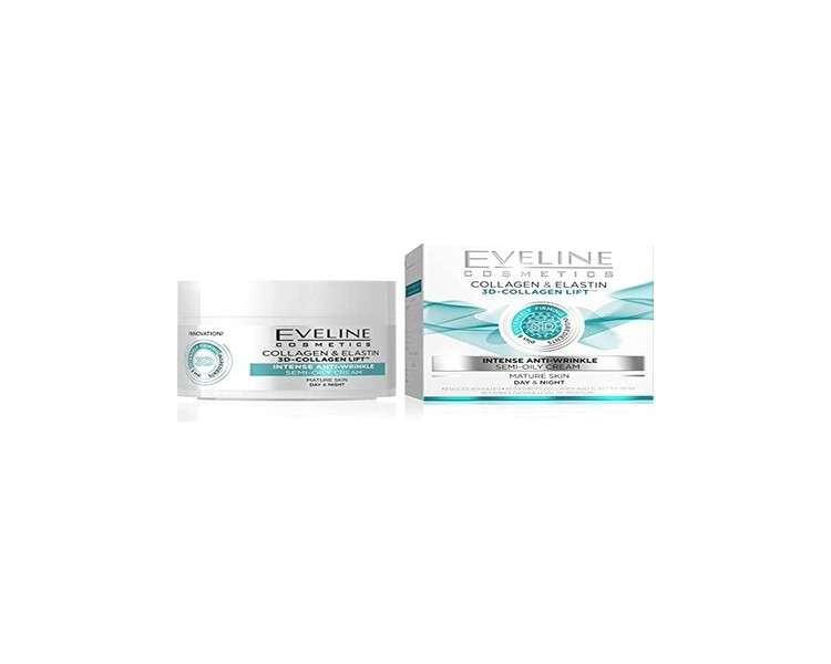 Eveline 3D Collagen Lift Intense Anti Wrinkle Day and Night Cream 50ml