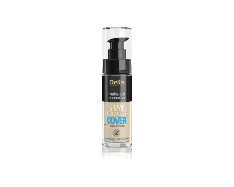 Delia Cosmetics Stay Flawless Cover Foundation 16H No. 506 Coffee 30ml