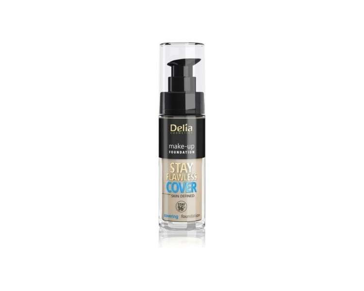 Delia Cosmetics Stay Flawless Cover Foundation 16H Honey 30ml