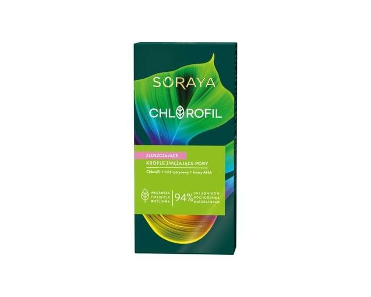 Soraya Chlorophyll Exfoliating Pore Narrowing Drops for Young Skin 30ml