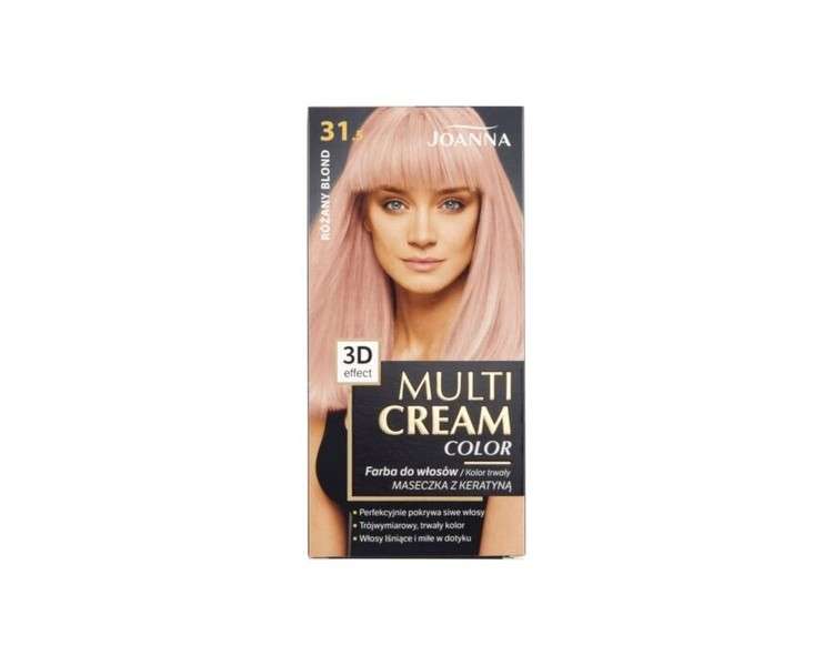 Joanna Multi Cream Color Hair Dye 31.5 Rosy Blonde (P1)