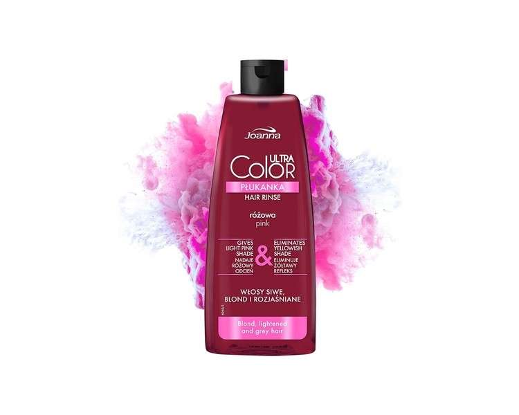 Joanna Ultra Color Pink Color Rinse for Blonde and Light Hair 150ml