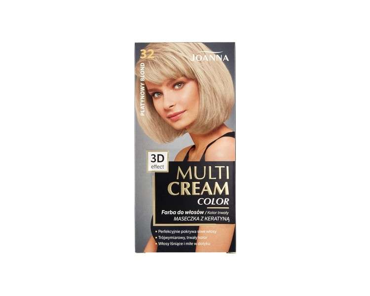 Joanna Multi Cream Color Platinum Blonde 32