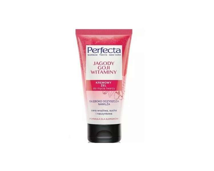 Perfecta Cleansing Cream Gel with Goji Berries and Vitamins for Face Cleansing 150ml