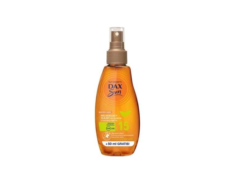 DAX Sun Relaxing Suntan Oil with Matcha Tea SPF 15 Spray 200ml