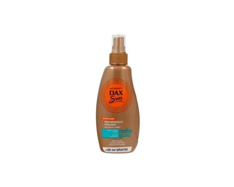 Dax Sun Accelerator for Face and Body Turbo Gold Spray 200ml