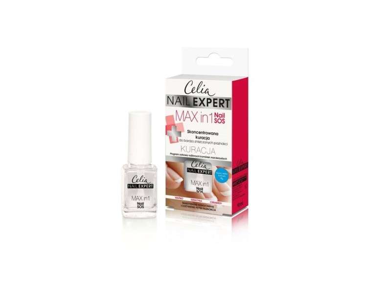 Celia Nail Expert Max in 1 Nail SOS Concentrated Nail Treatment 10ml