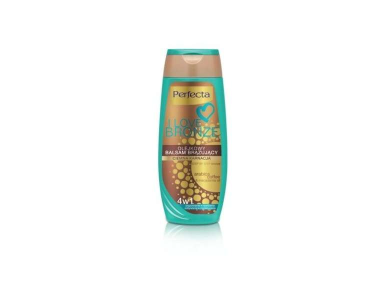 Perfecta I Love Bronze Oil Bronzing Lotion 4in1 Dark Tan 250ml