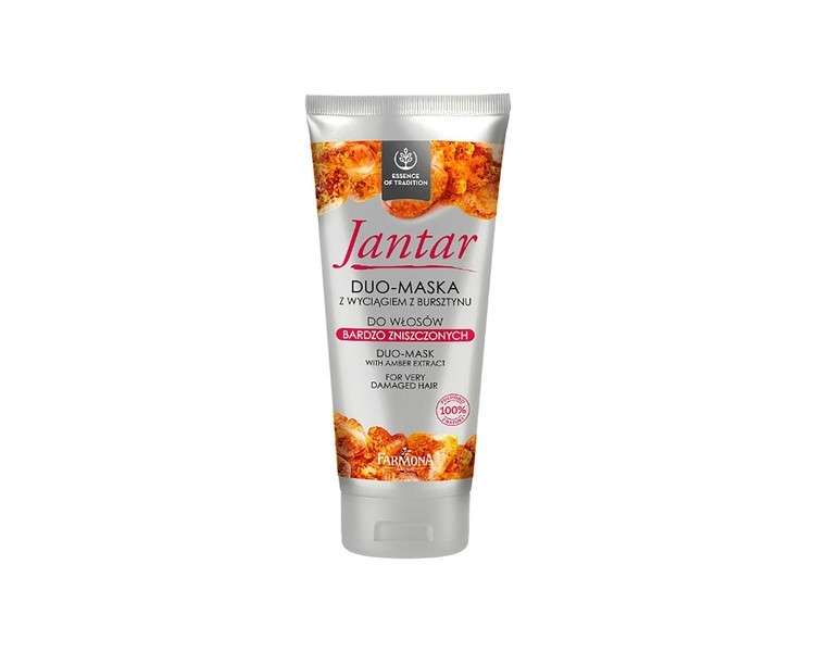 Jantar Duo-Mask for Very Damaged Hair with Amber Extract 200ml