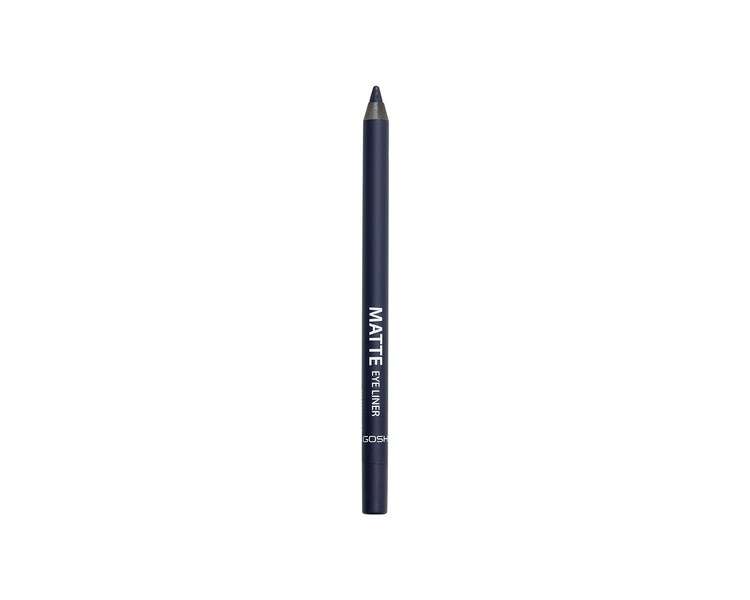 Gosh Matte Eyeliner In Mysterious Night Blue, Creamy Soft Texture For Easy