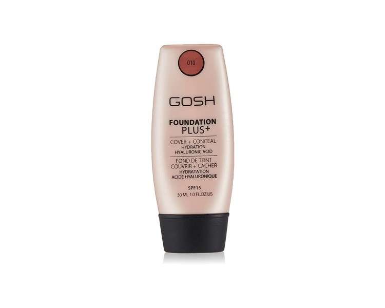 GOSH COPENHAGEN Foundation Plus+ 010 Tan 30ml