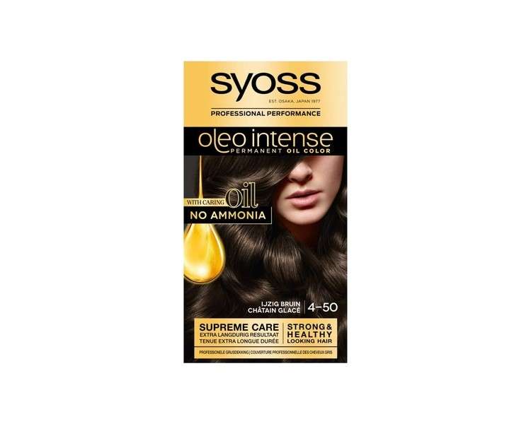 Syoss Color Oleo Intense 4-50 Icy Brown Hair Treatment