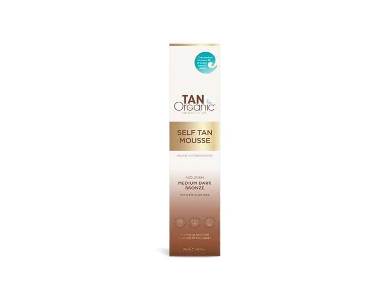 TanOrganic Self-Tanning Mousse with Natural and Certified Organic Ingredients 120ml