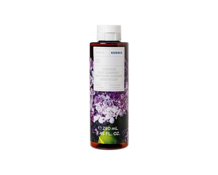 Korres Lilac Revitalising Shower Gel with Active Aloe Vera 250ml