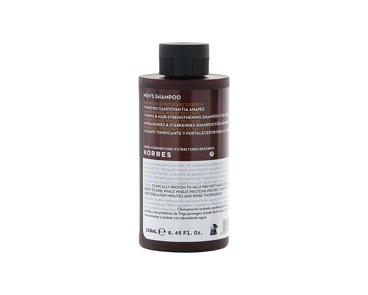 Korres Natural Magnesium and Wheat Proteins Toning and Hair-Strengthening Shampoo