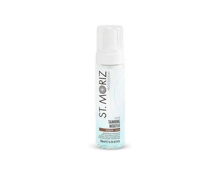 St. Moriz Clear Professional Tanning Mousse Medium to Dark 200ml