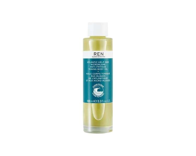 REN Clean Skincare Atlantic Kelp and Microalgae Anti-Fatigue Toning Body Oil 100ml